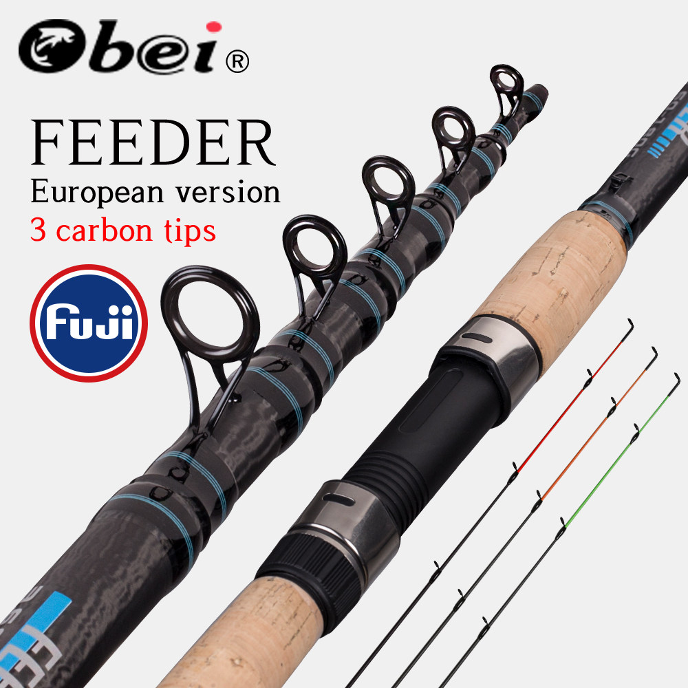 OBEI Feeder fishing rod telescopic spinning casting Travel R