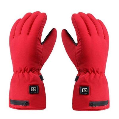 1 Pair Heated Gloves Battery Powered Winter Thermal