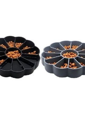 Dog Puzzle Bowl Dog Bowl Slow Feeder Silicone Raised Cat