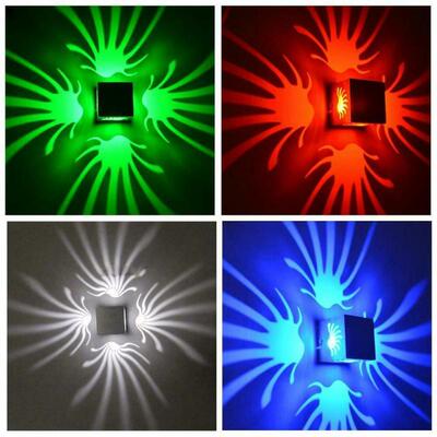 Palm Wall Light Square Four-sided Light-emitting Phoenix