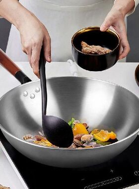 Handmade Iron Wok Traditional Cookware Iron Pot Non-coating