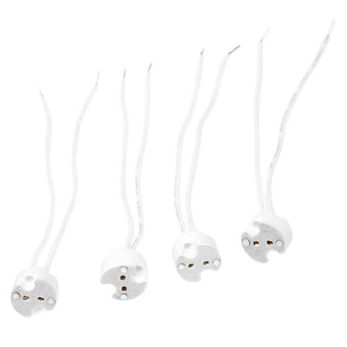 4pcs MR16 MR11 GU5.3 LED Lamp Ceramic Holder Connector Socke