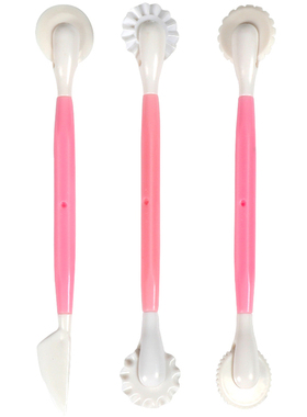 3Pcs/Set Fondant Cake Decorating Modelling Tools 8 Patterns