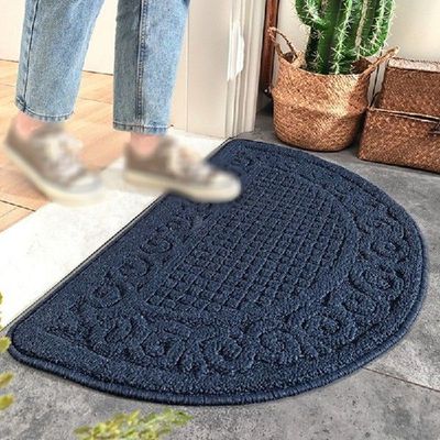Half Round Doormat Non-Slip Absorbent Entrance Mats for