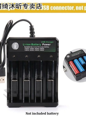 LED Indicator Portable Black Overcharge Protection USB 4 Slo