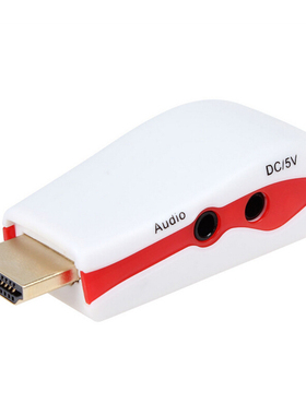 Mini HDMI to VGA RGB Video Converter Box Adapter with AV Aud