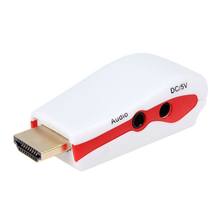 Mini HDMI to VGA RGB Video Converter Box Adapter with AV Aud