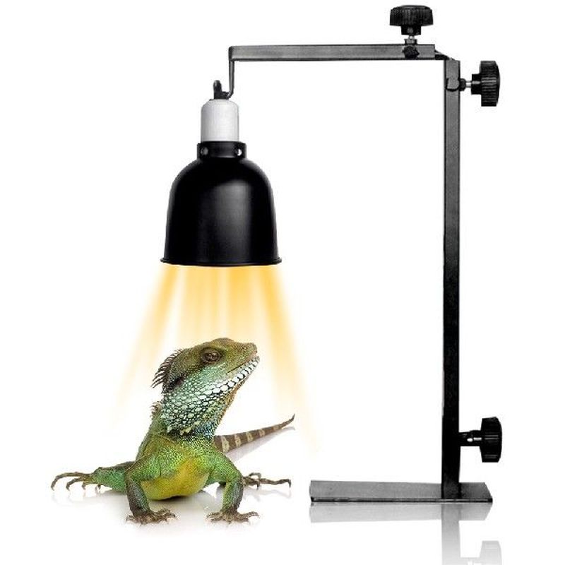 Reptile Lamp Stand Adjustable Telescopic Metal Floor Lamp