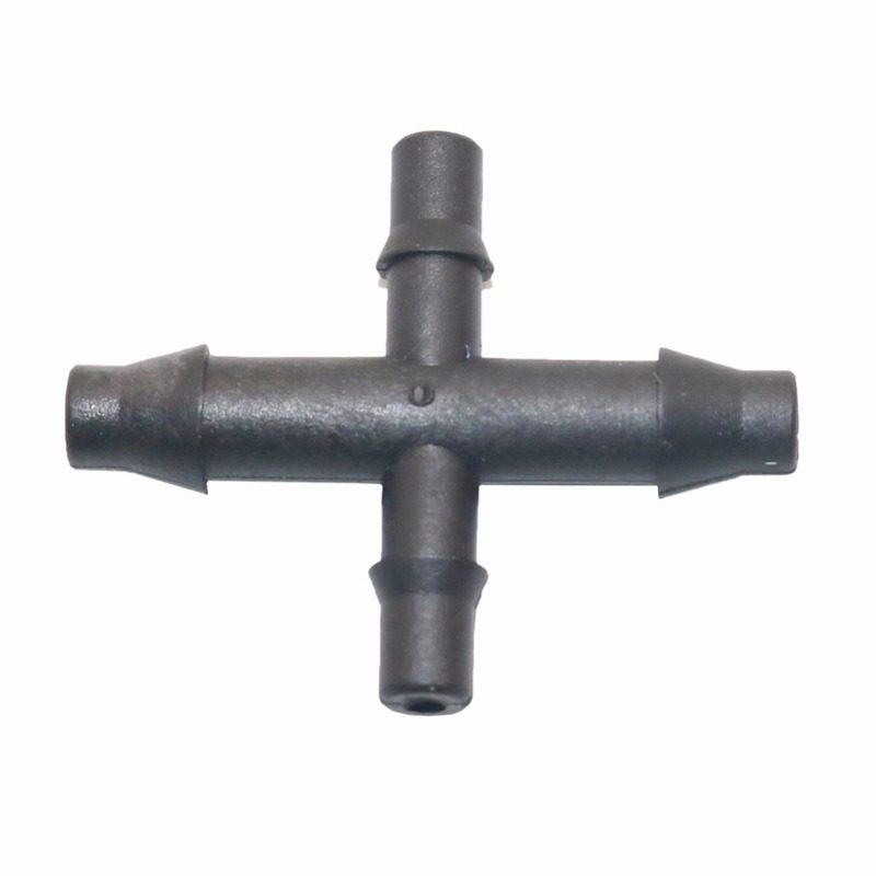 100 pcs 4 way reducer connector 4 / 7mm into 3 / 5mm hose