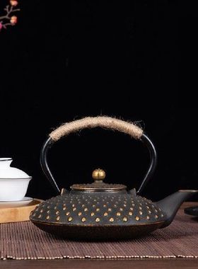 800ML Cast Iron Teapot Japanese-style Boiling Kettle Beauty