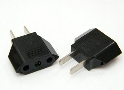 Travel Power Plug Adapter EU  to US USA Adaptor Converter AC