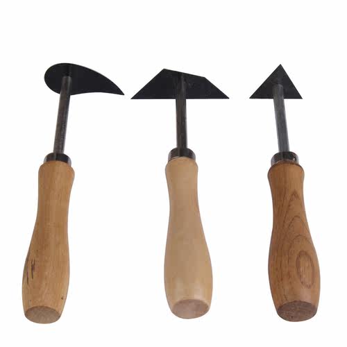 3 pcs Tungsten Clay Pottery Fettling Knife Tool With Handle