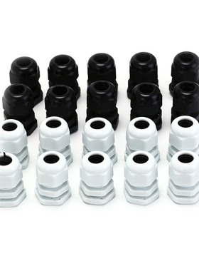 10Pcs Cables Gland M18x1.5 for 5mm-10mm Glands Connectors Wh