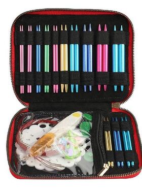13pair Interchangeable Aluminum Knitting Crochet Needles