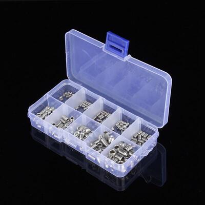 200pcs  M3 M4 M5 M6 Set Screws Headless Hex Socket Screws Bo