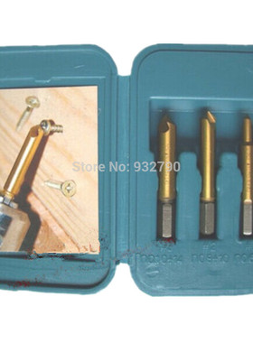 3pcs Ti Coated HSS4241 Easy Out Drill Broken Rusted Stripped