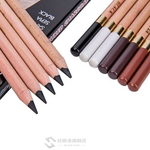 *12pcs/box Soft Pastel Wooden Pencil Crayon Charcoal Pencils