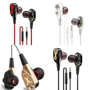 Stereo Bass Earphones Super Ear Dual Magnetic Drive