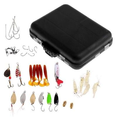 35 Fishing Lures Spinners Spoons Bait Pike Trout Salmon