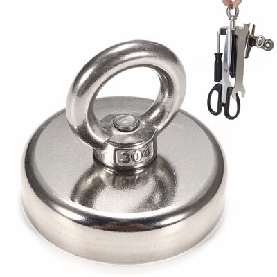 304 Neodymium Magnet NdFeB 60x50mm  112kg Theoretical Tensio