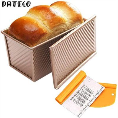 Rectangular Gold Loaf Pan Carbon Steel Nonstick Bellows
