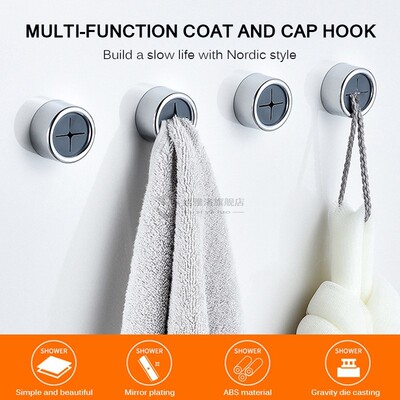 *3pcs Self Adhesive Towel Holder Wall Mount Wash Cloth Hook