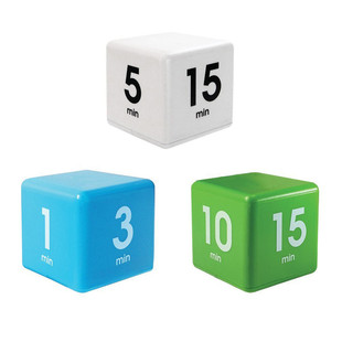 Candy Color Cube Kitchen Timer The Miracle Cube Timer 5/15/3
