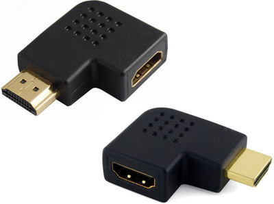 HDMI Port Saver M/F Adapter - Vertical Flat Left 90 Degree