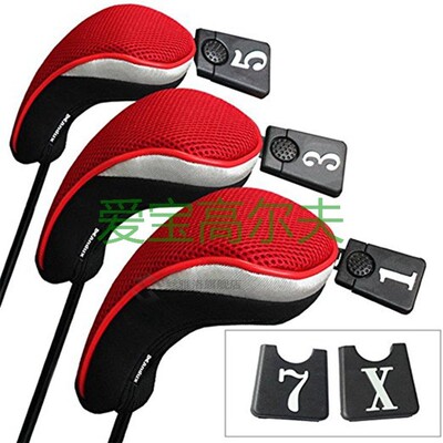 3Pcs/Set Club Heads Cover Soft Wood Golf Club Driver Headcov