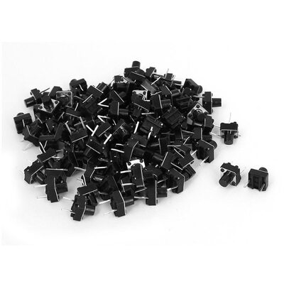 100 Pcs DIP 2 Pin Momentary Push Button Tactile Tact Switche