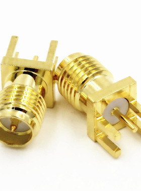 Edge Mount PCB Board Receptacle RPSMA Female Straight Connec