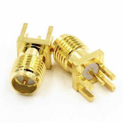 Edge Mount PCB Board Receptacle RPSMA Female Straight Connec
