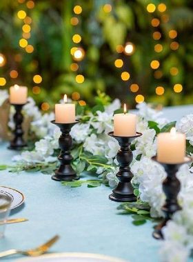Pillar Candle Holders Wedding Centerpieces Metal Candle