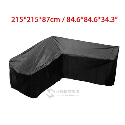 Waterproof Corner Sofa L Shape Cover Outdoor Garden  Rattan