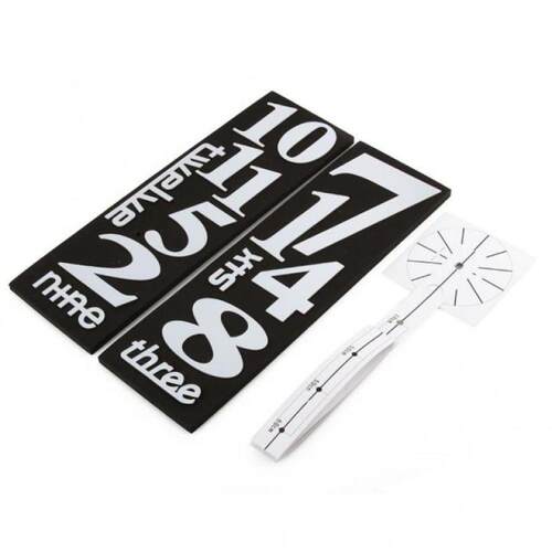 Modern DIY Large Wall Clock Kit 3D Mirror Surface Sticker fo