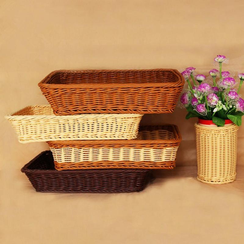 Eco-friendly  Nostalgic Rattan Woven Storage Organizer 玩具/童车/益智/积木/模型 搭建建筑/DIY建筑艺术玩具 原图主图