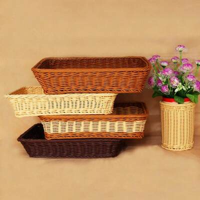 Eco-friendly  Nostalgic Rattan Woven Storage Organizer