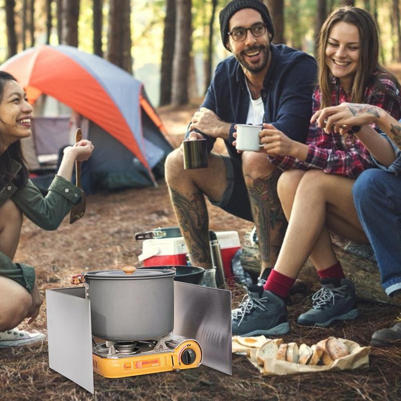 Outdoor Camping Stove Windshield Portable Folding Mini