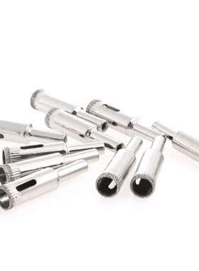 10Pcs 12mm Diamond Coated Core Drill Bits Hole Saw Glass Til