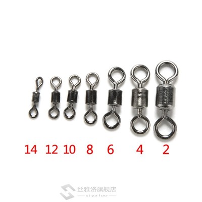 20Pcs  Bearing Stainless Steel Swivels Fishing Fish Connect