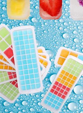 12/48/60 Grids Ice Cube With Lid Eco-Friendly Cavity Tray Ic