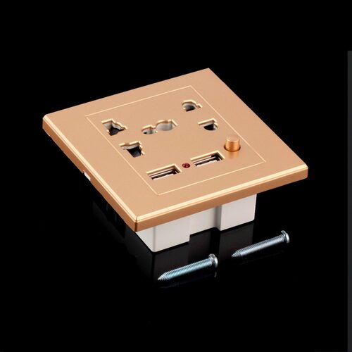 USB Wall Charger Station Socket Adapter Power Outlet Switch
