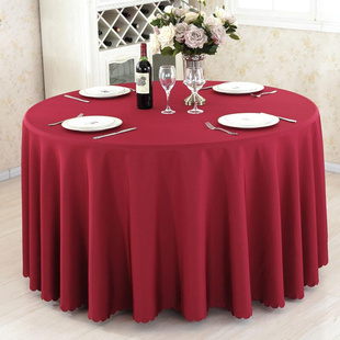 圆形圆桌餐厅布艺酒店大家用布桌布餐桌饭店长方形加厚桌子台布
