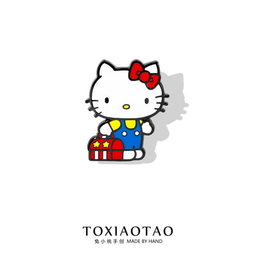 HelloKitty猫胸针卡通徽章胸针