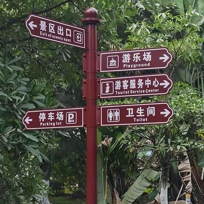 景区户外导向牌分流指示牌