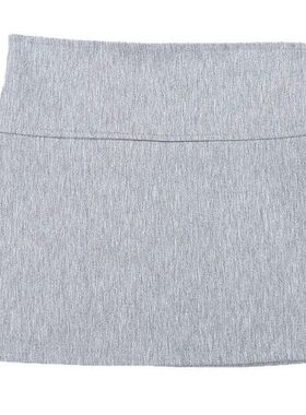 灰色锦棉卫裙时尚百搭侧开叉瑜伽包臀短裙防走光运动休闲裤裙8116