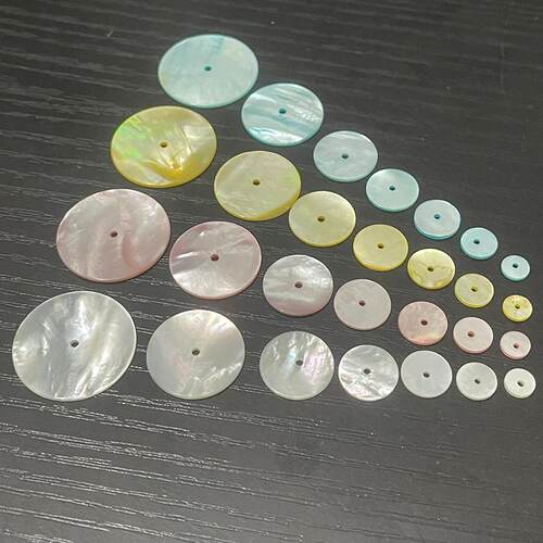 天然海水珍珠白蝶贝圆片中孔隔片