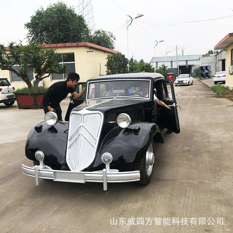 一比一复古欧式老爷车影视舞台场景装饰道具铁艺仿真车模型