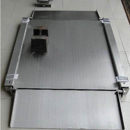 越衡超低不锈钢1吨地磅秤带引斜坡1t平台秤1吨2t防水地磅