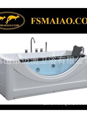 2016新现代款单人冲浪按摩浴缸BA-8606玻璃缸